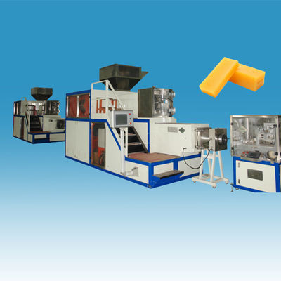 Ατσάλι ατσάλι 1000kg/h χειροποίητη μηχανή παραγωγής σαπουνιού για ξενοδοχεία